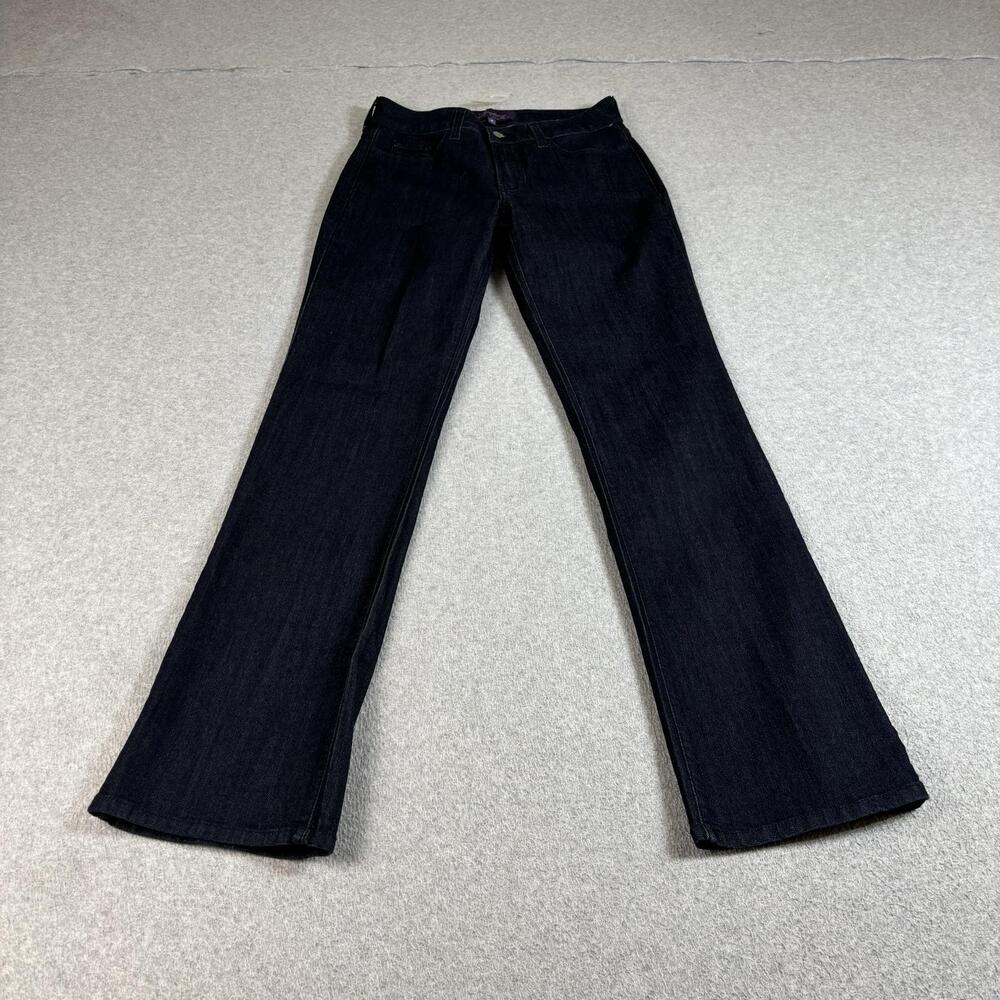 Not Your Daughter's Jeans Women 6 Blue Dark Wash Bootcut Stretch Rhinestone USA